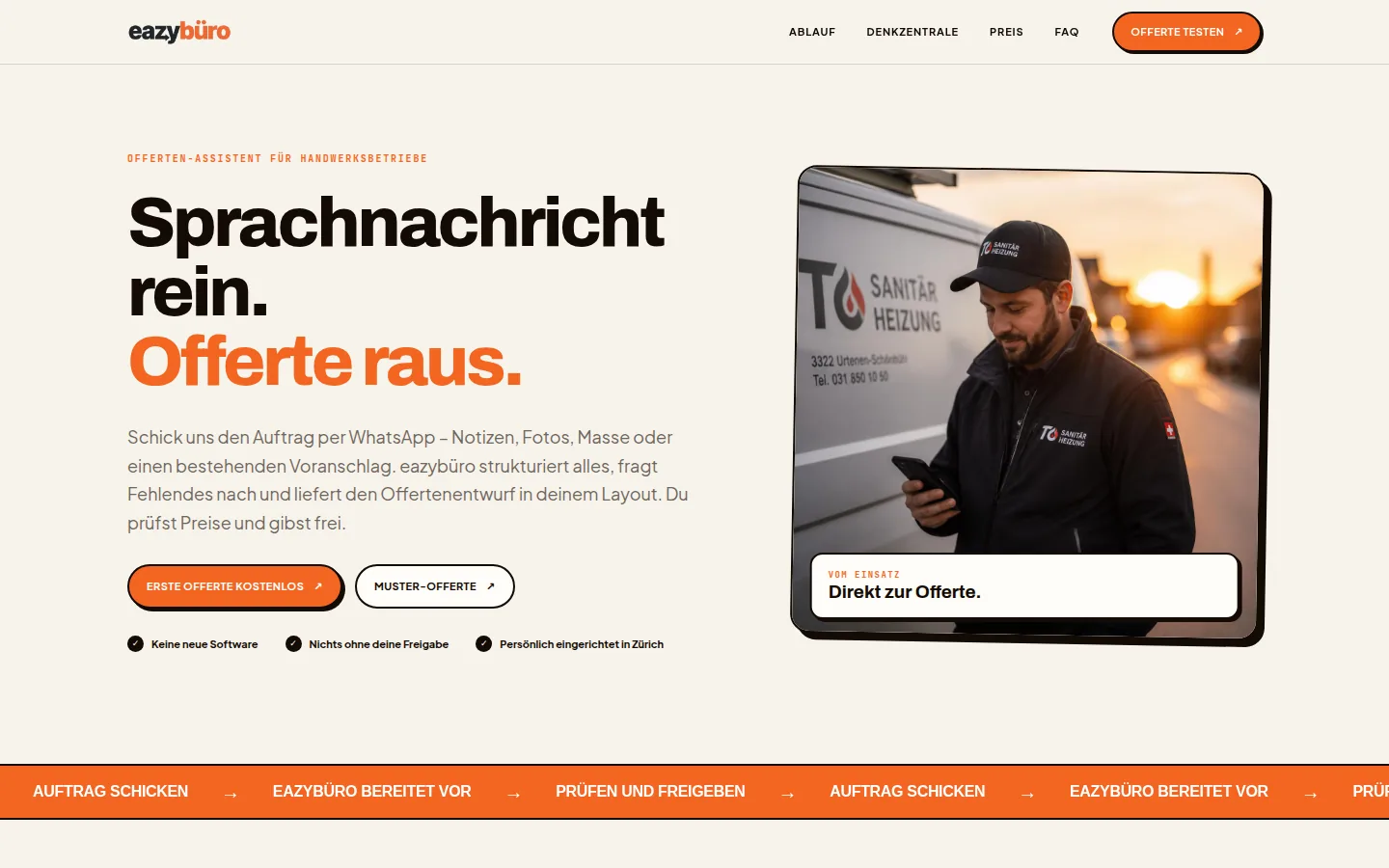 Website von eazybüro